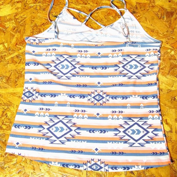 TANK TOP*SPAGHETTI STRAPS*WISHFUL PARK*WOMEN XL*SOUTHWEST/AZTEC DESIGN. - Picture 3 of 6